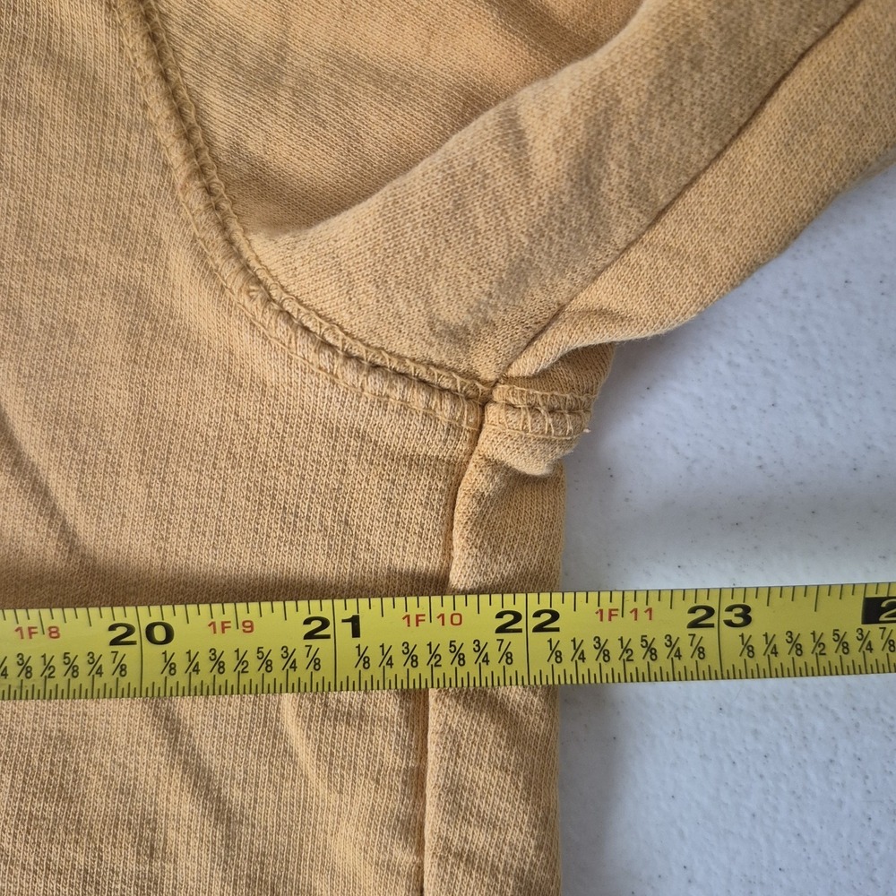 Ascot and Hart Hoodie Womens Medium Yellow Kangaroo Pockets Outdoor Hiking - Picture 7 of 7